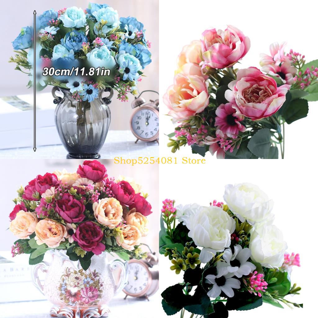 Desk Setup Reference - AXYC Color Silk Artificial Flower For