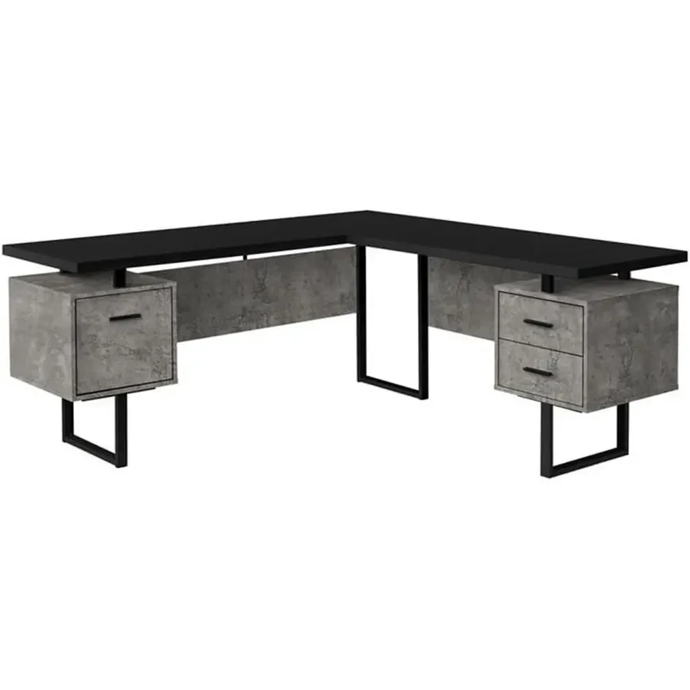 L Shaped Desk Setup - L-Shaped 70 Computer Desk with Storage