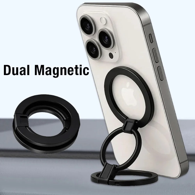 Dual Phone Holder - Universal Car Dual Magnetic Phone Holder