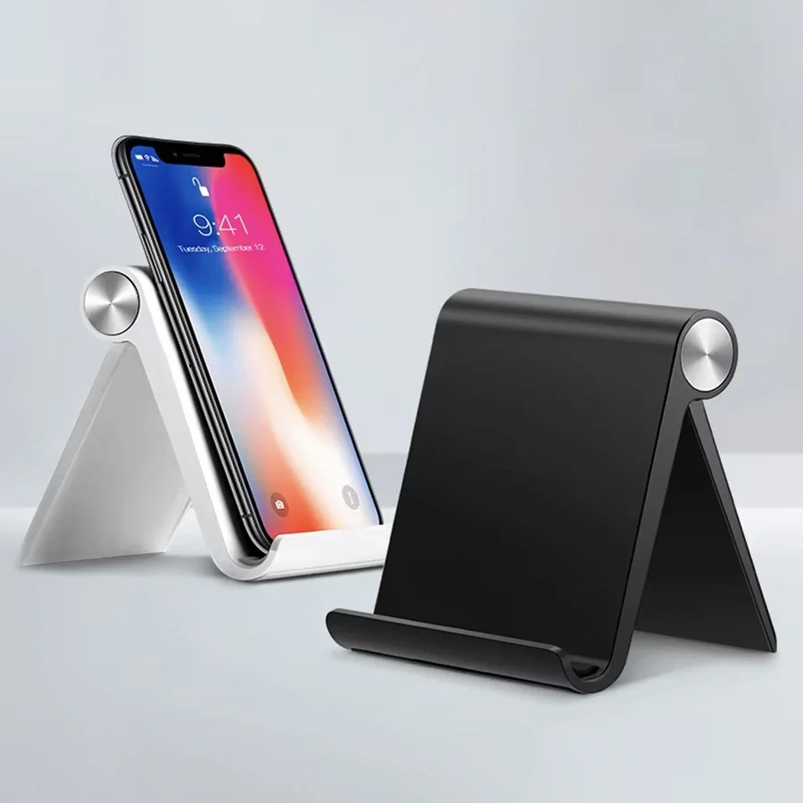 Dual Phone Holder - Adjustable Foldable Phone Holder Stand Portable