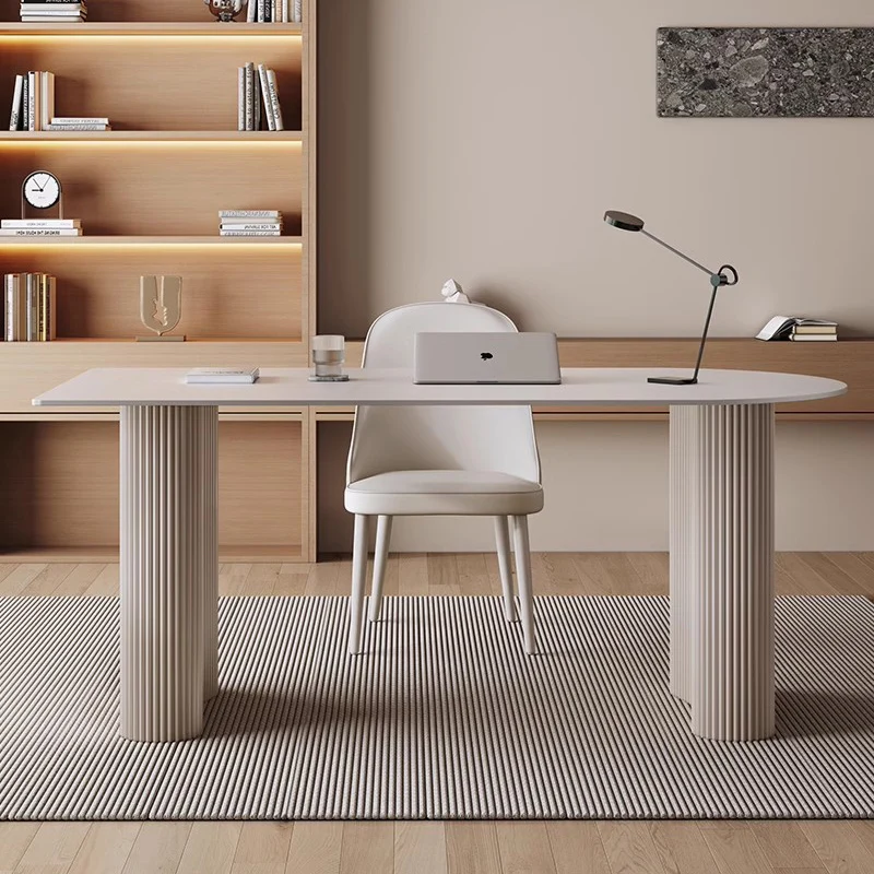 L Shaped Desk Setup - Bedroom Notebook Table Living Room Gaming