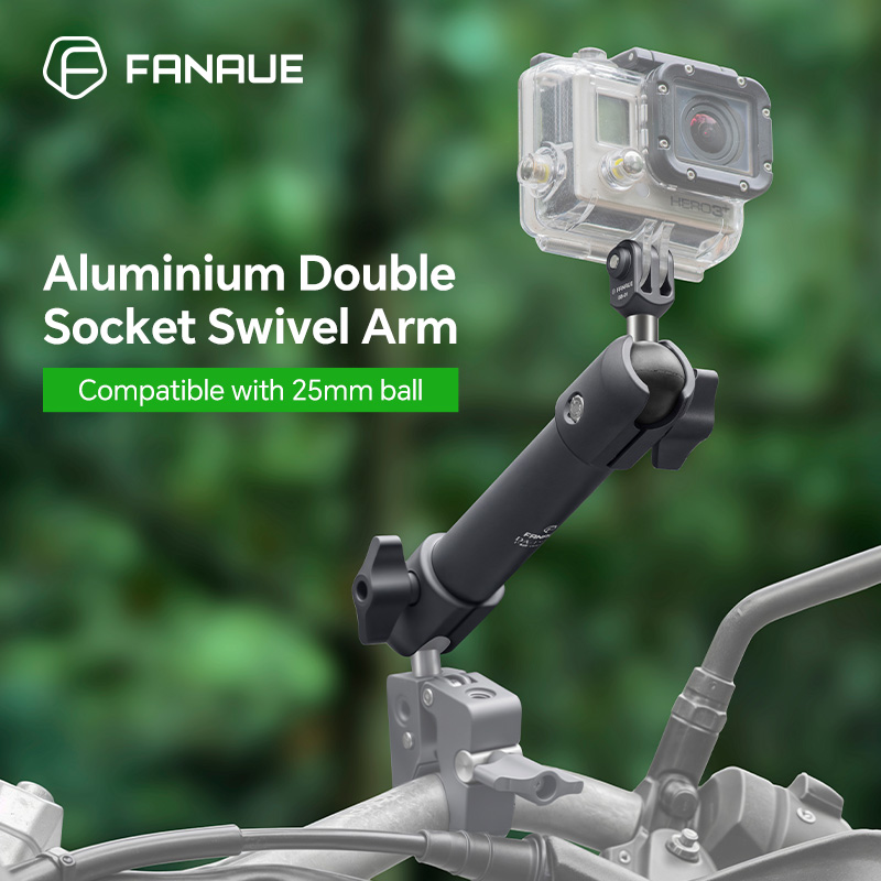 Dual Phone Holder - FANAUE motorcycle phone holder ball head
