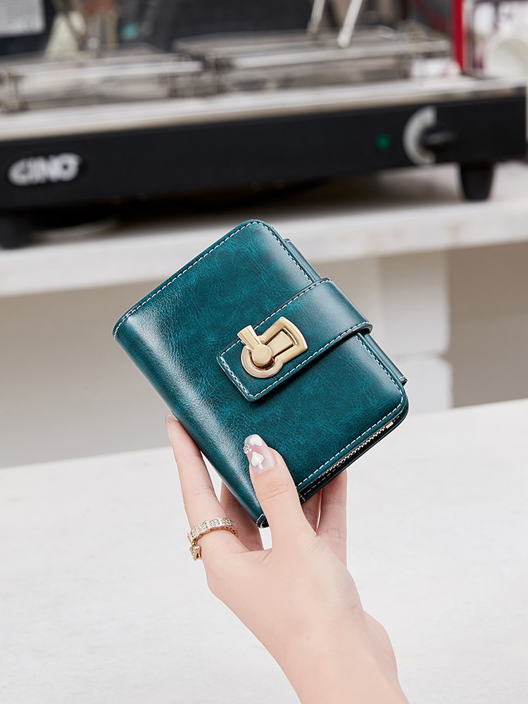 Dual Phone Holder - RFID Retro Women's Wallet Three Fold