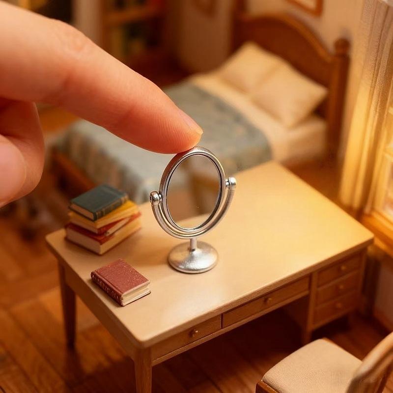 1Pcs Miniature Retro Mirror Dr - Desk Setup Retro recension och pris