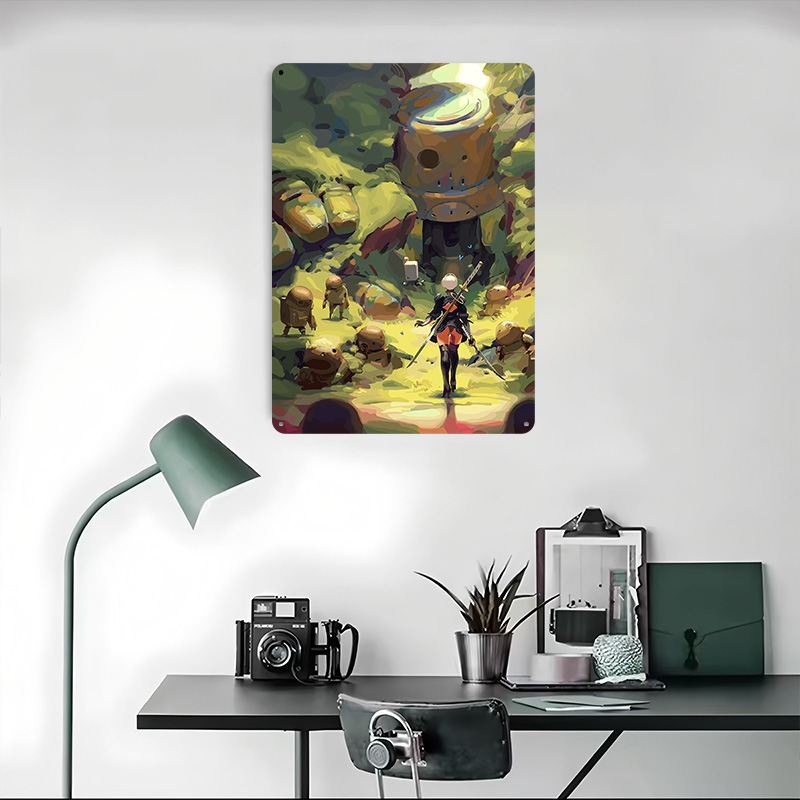 Nier Automata: 2B in Forest Me - Desk Setup Art recension och pris