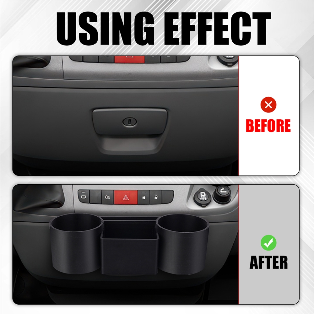 Center Console Dual Cup Holder - Dual Phone Holder recension och pris
