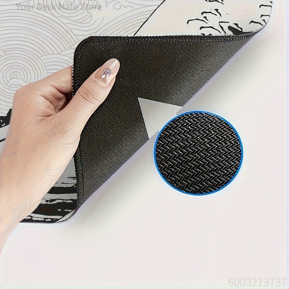 Black White Wave Art XXL Desk  - Desk Setup Art recension och pris