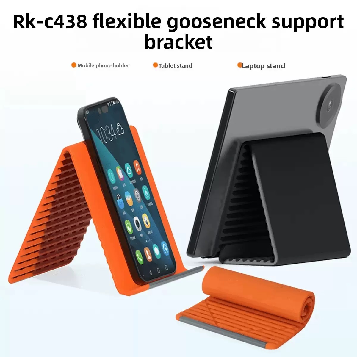 Portable Foldable Silicone Pho - Dual Phone Holder recension och pris