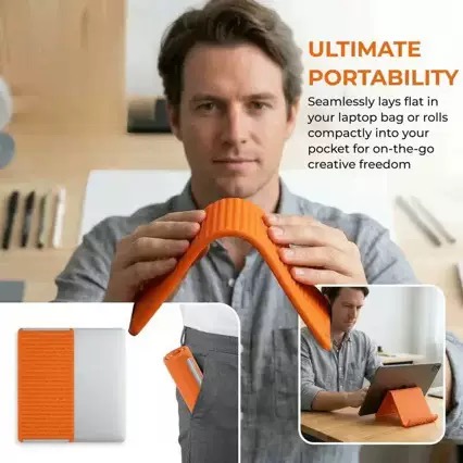 Portable Foldable Silicone Pho - Dual Phone Holder recension och pris