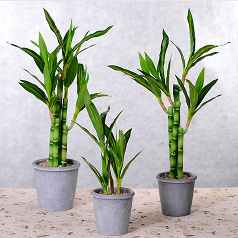 New 40cm rFtificial Lucky Bamb - Desk Setup Green recension och pris