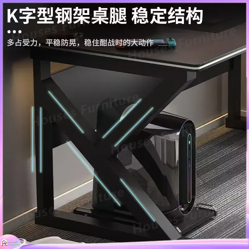 Cafe Metal Gaming Desk Black M - L Shaped Desk Setup recension och pris