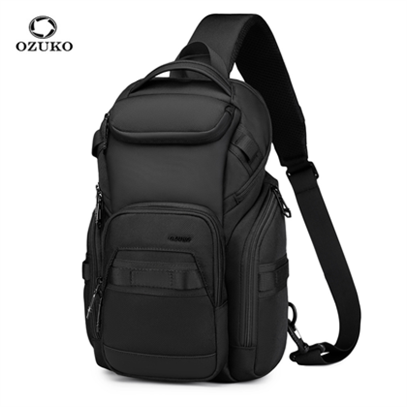 OZUKO Men's Chest Bag Business - Dual Phone Holder recension och pris
