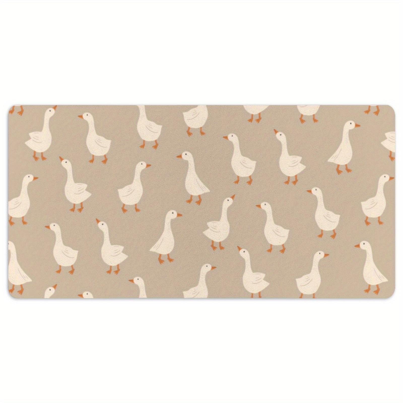 Goose Flock Pattern Desk Mat N - Desk Setup Beige recension och pris