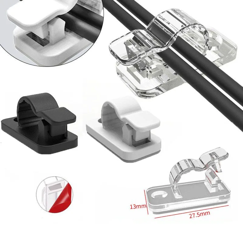 10/50PCS Cable Organizer Clips - Desk Setup Cable Management recension och pris