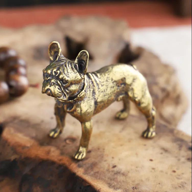 Copper Desk Ornaments Bulldog  - Desk Setup Retro recension och pris