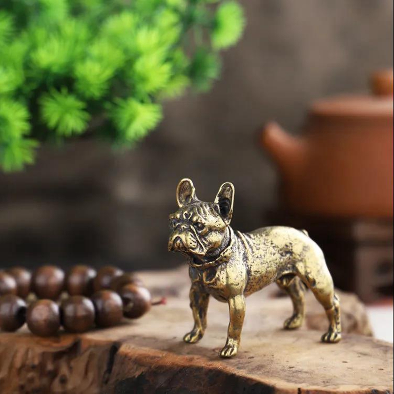 Copper Desk Ornaments Bulldog  - Desk Setup Retro recension och pris