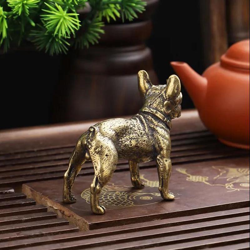 Copper Desk Ornaments Bulldog  - Desk Setup Retro recension och pris