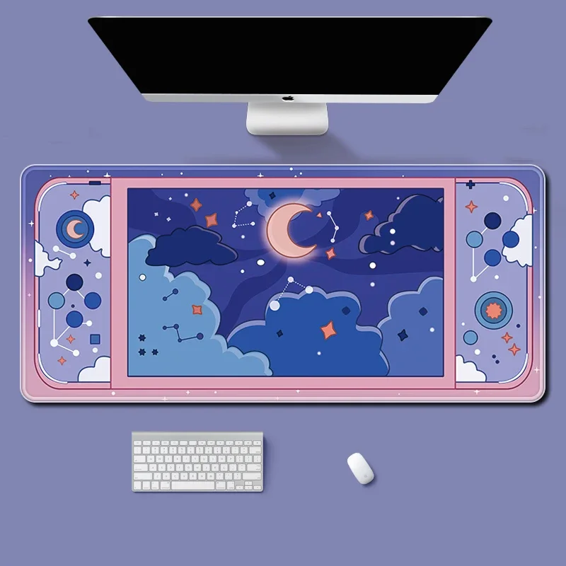 Moon and Stars Large Desk Mat  - Desk Setup Art recension och pris