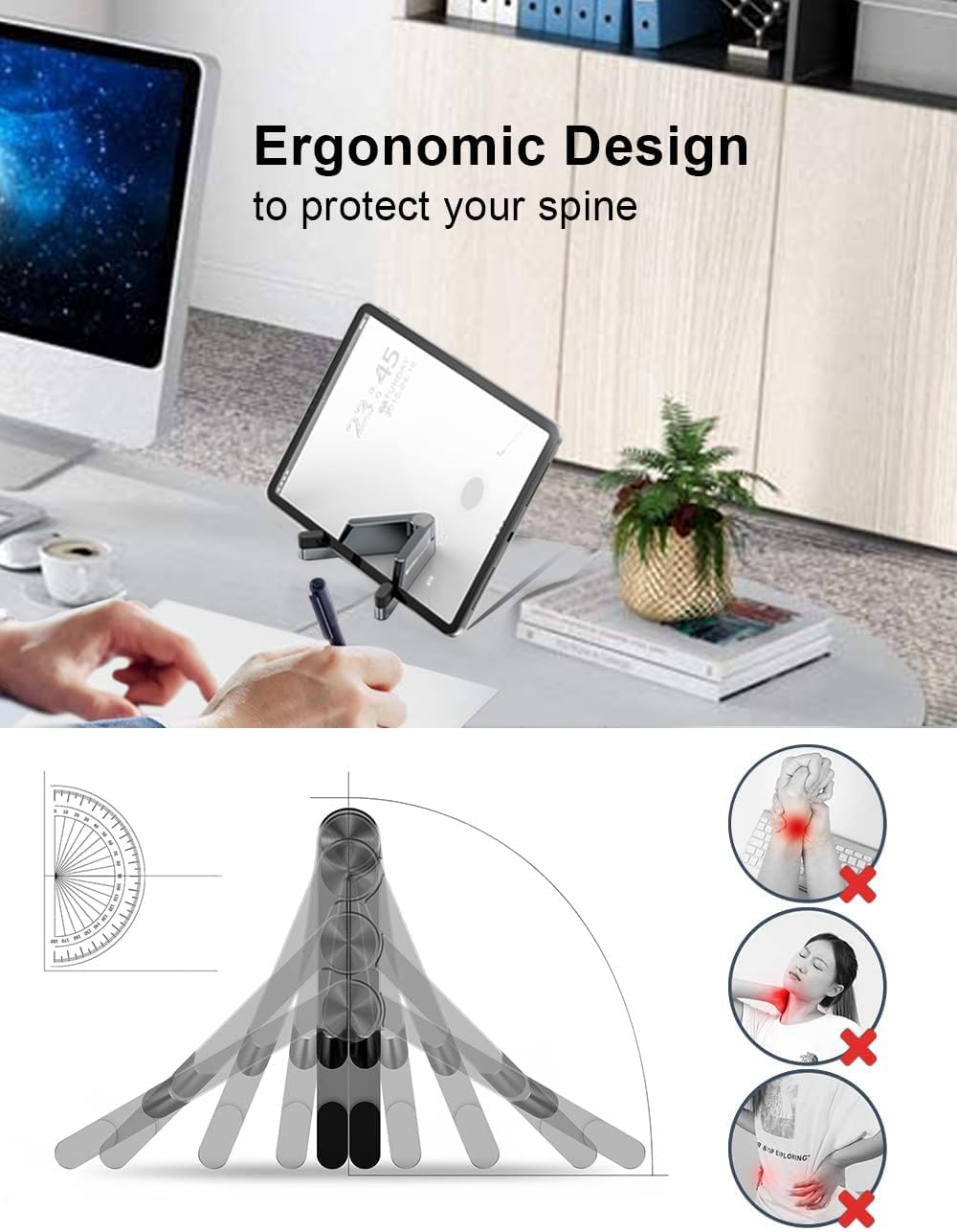 Foldable Aluminum Cell Phone S - Desk Setup Table recension och pris