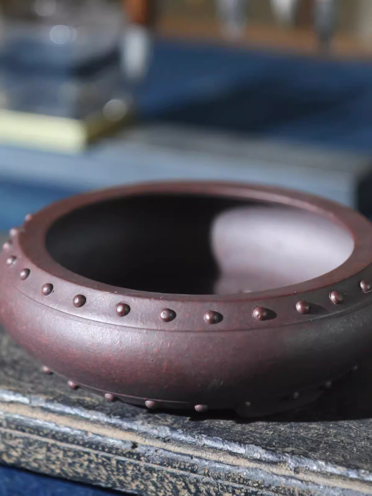 Ceramic Circle Bonsai Pot, Mad - Desk Setup Green recension och pris