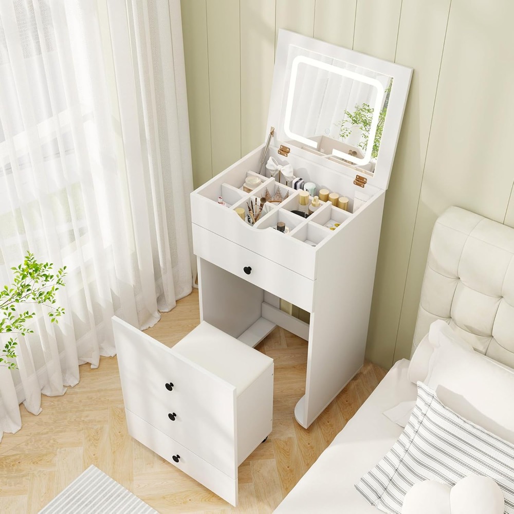 Small Vanity Desk Set, Makeup  - Desk Setup In Small Bedroom recension och pris