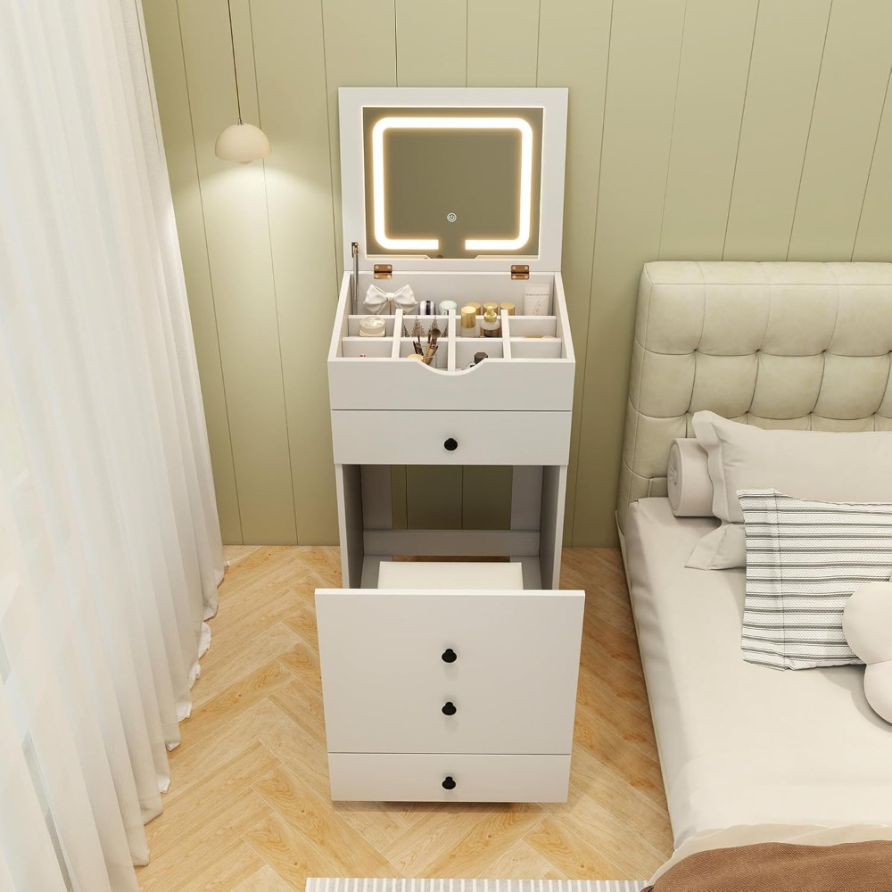 Small Vanity Desk Set, Makeup  - Desk Setup In Small Bedroom recension och pris
