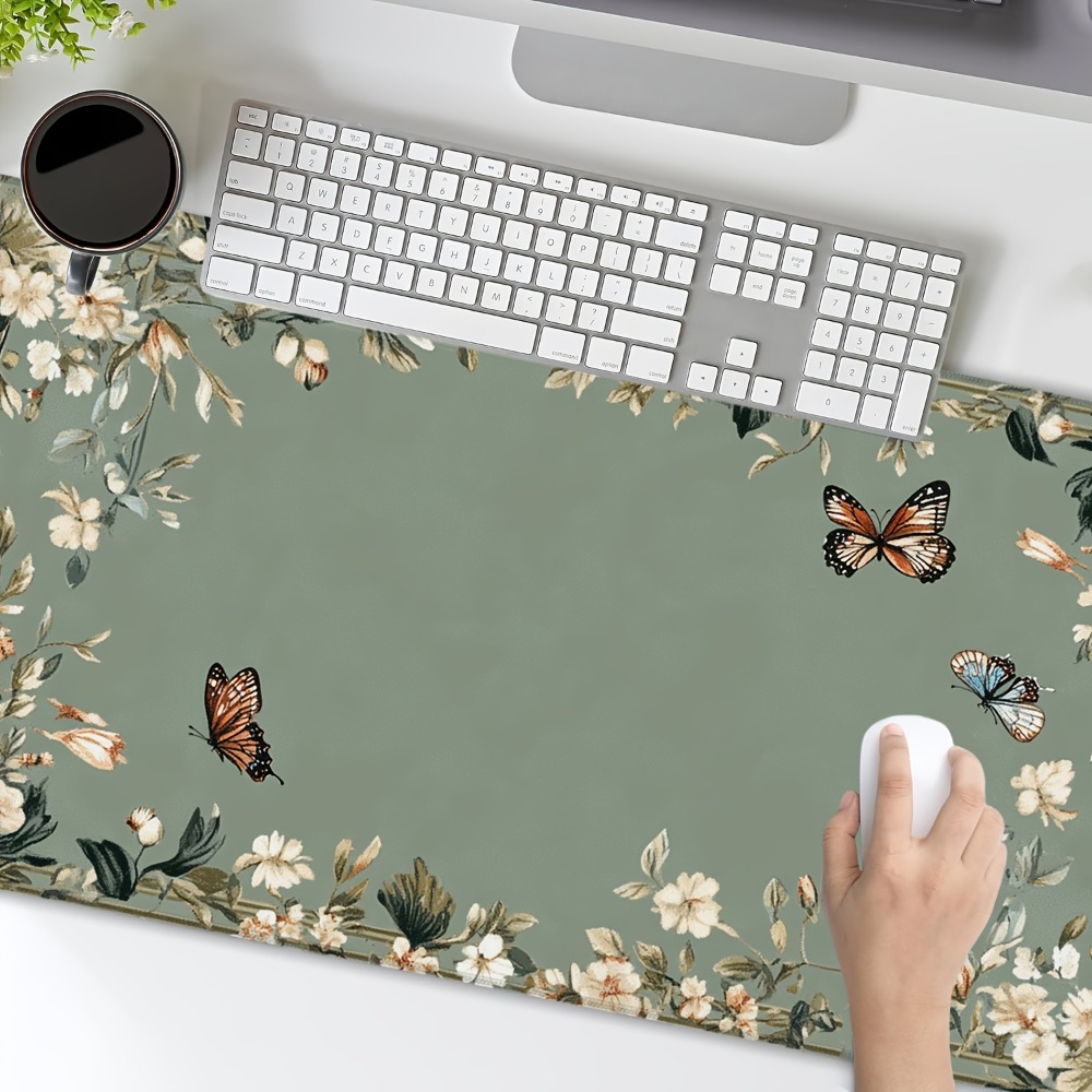 Plant table mat with butterfly - Desk Setup Art recension och pris