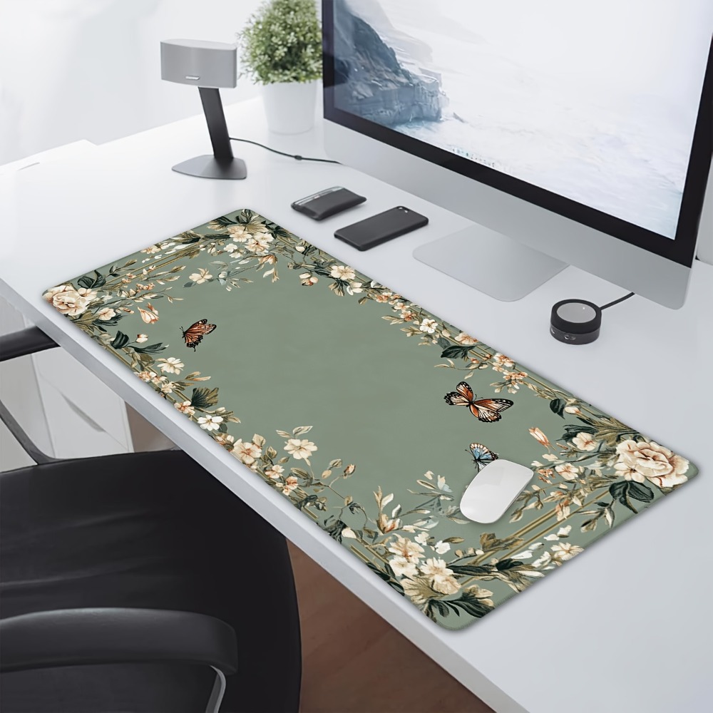 Plant table mat with butterfly - Desk Setup Art recension och pris