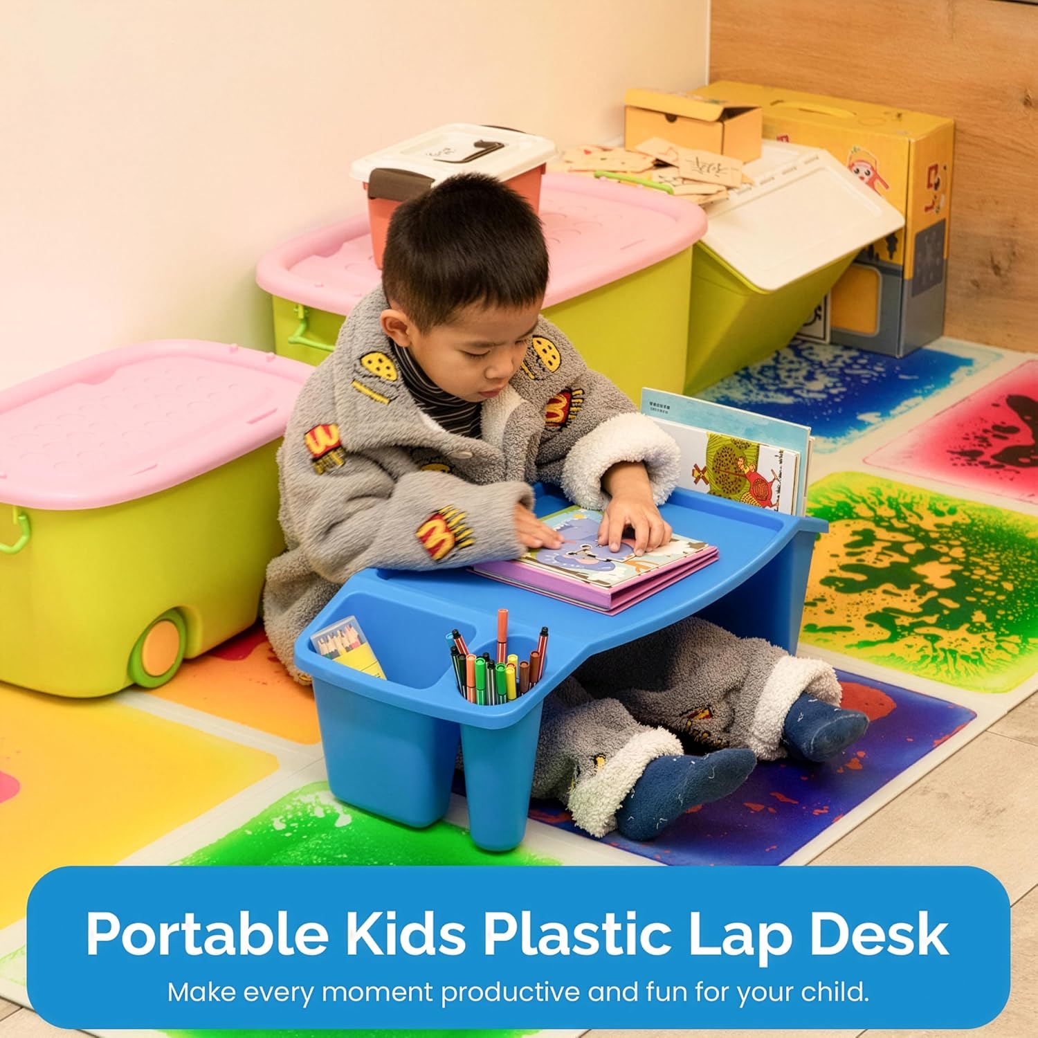 Set of 3 Portable Lap Desks wi - Desk Setup Art recension och pris