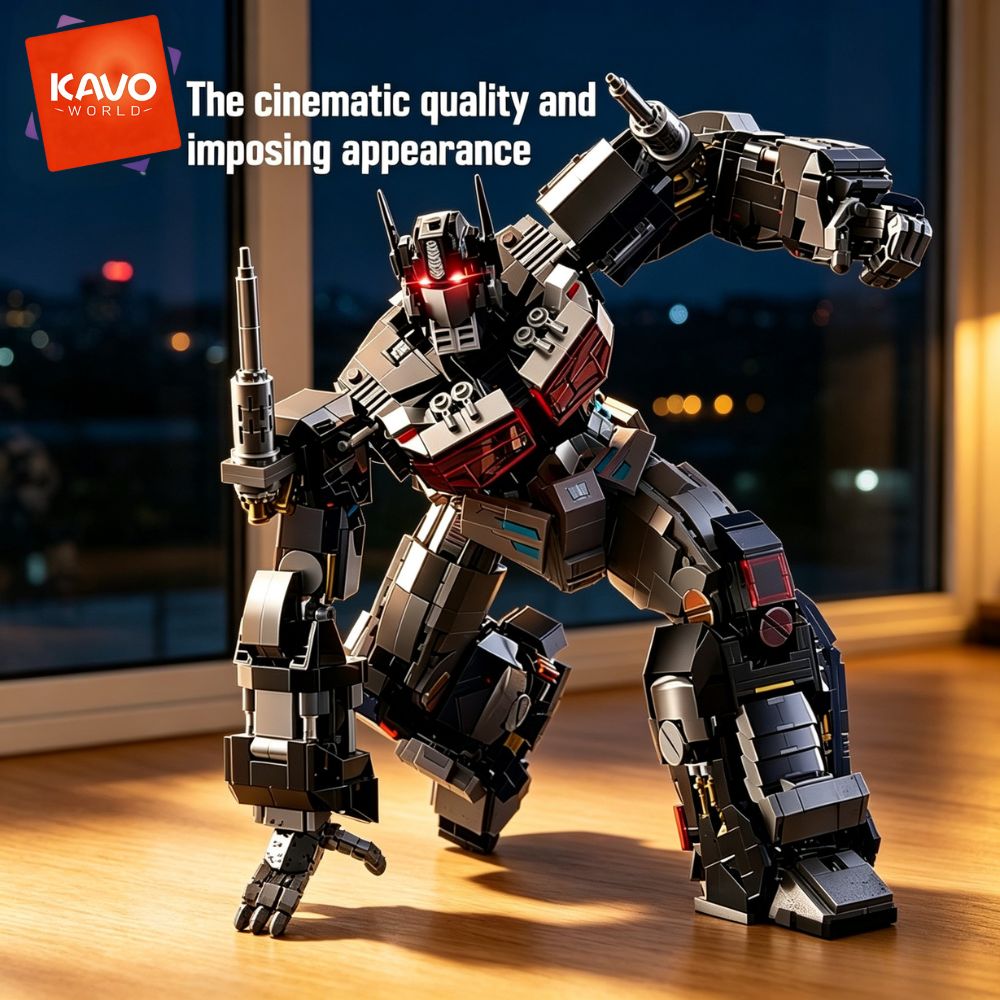 KAVOWORLD 2045pcs Future Mecha - Desk Setup Build recension och pris