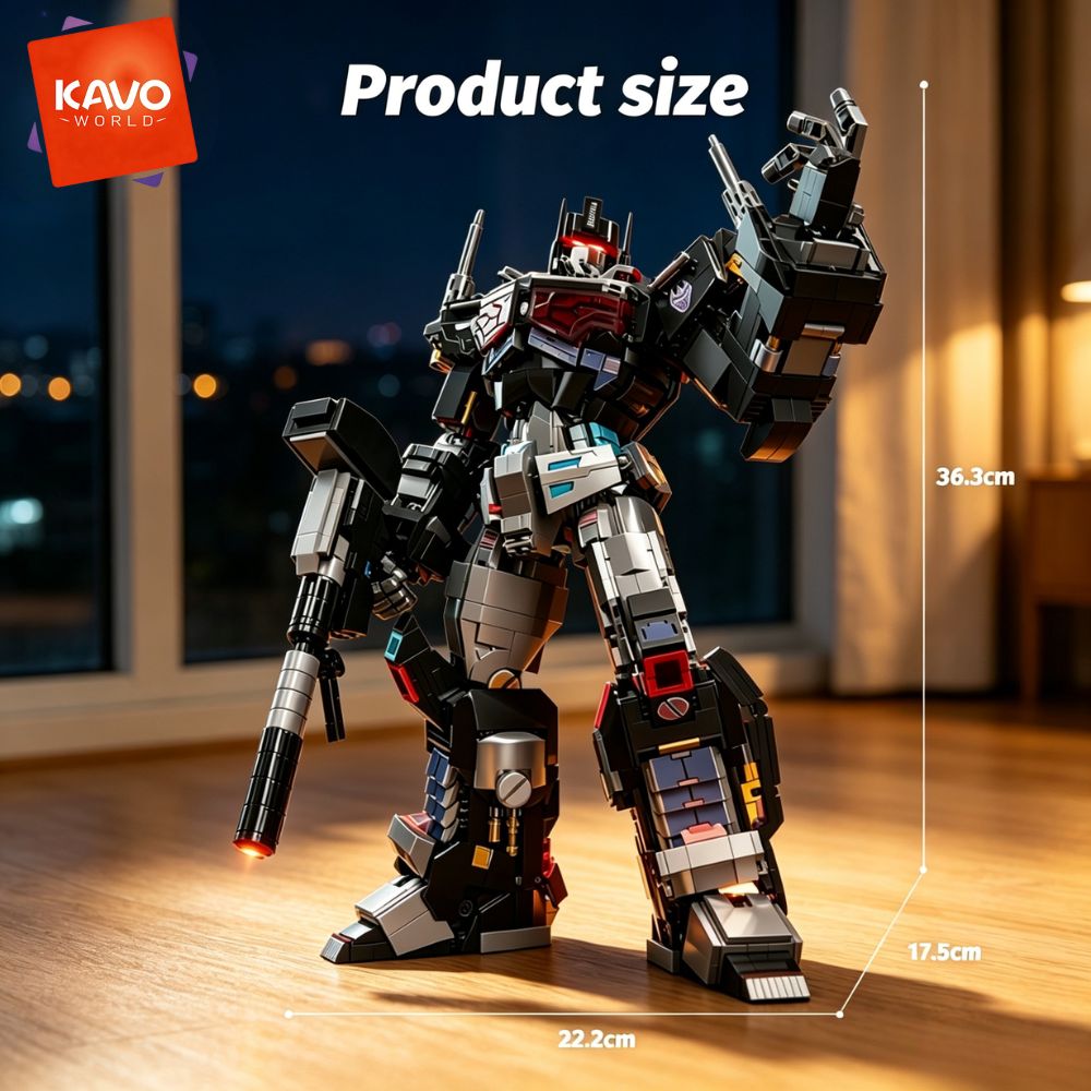 KAVOWORLD 2045pcs Future Mecha - Desk Setup Build recension och pris