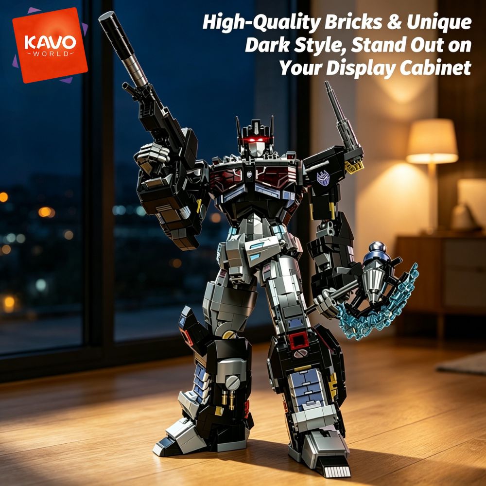 KAVOWORLD 2045pcs Future Mecha - Desk Setup Build recension och pris