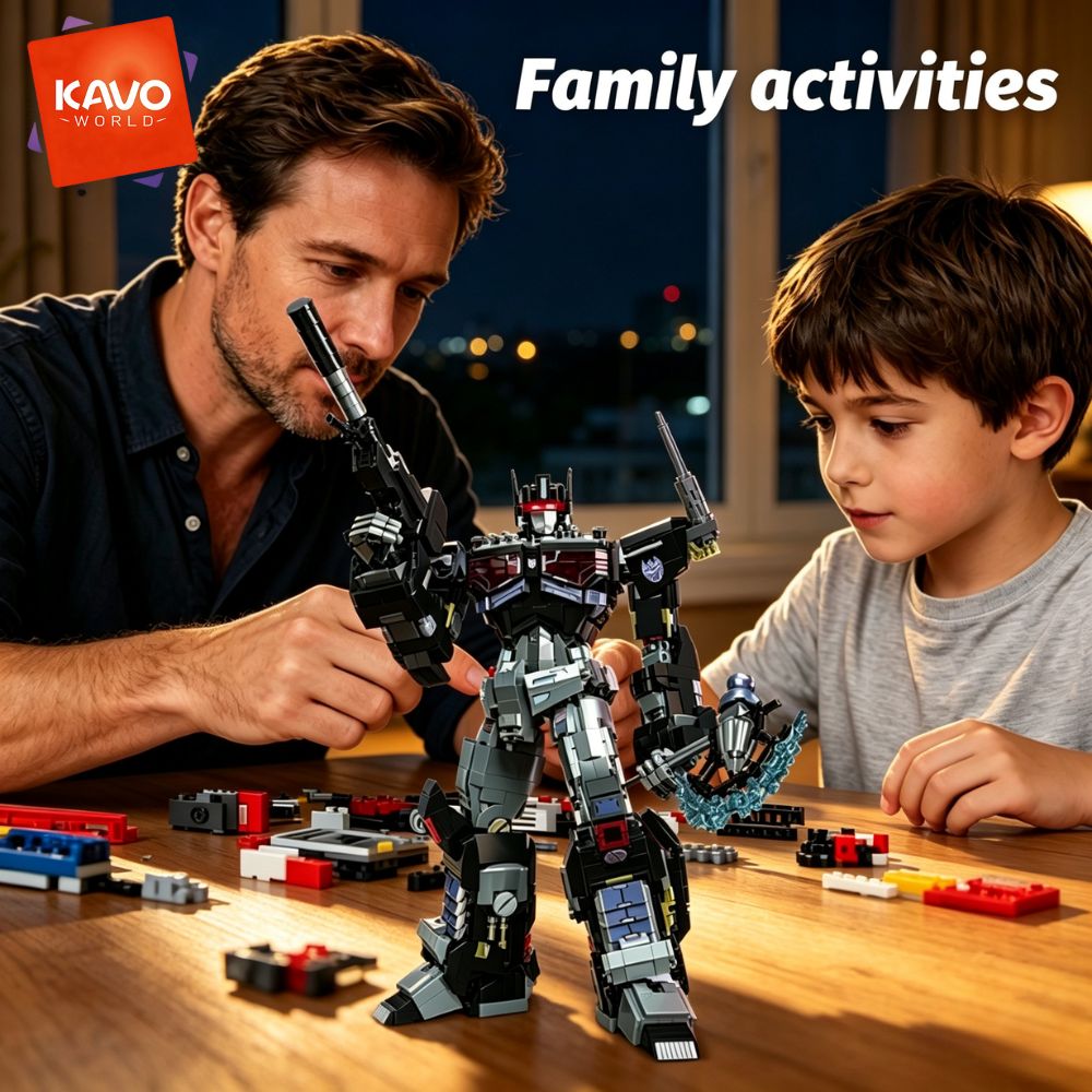 KAVOWORLD 2045pcs Future Mecha - Desk Setup Build recension och pris