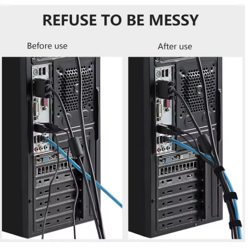 1/5M Cable Organizer Cable Man - Desk Setup Cable Management recension och pris