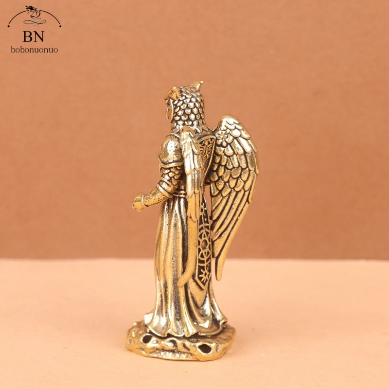 Retro Brass Owl Knight Prophet - Desk Setup Retro recension och pris