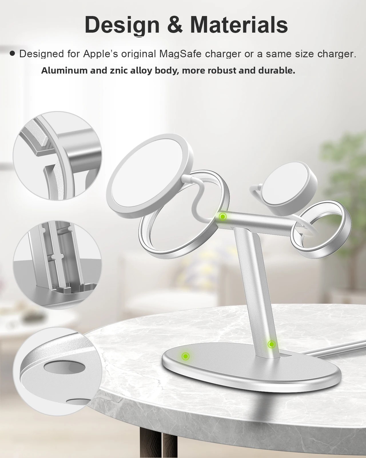 EWA 2-in-1 Desktop Phone Stand - Desk Setup Table recension och pris