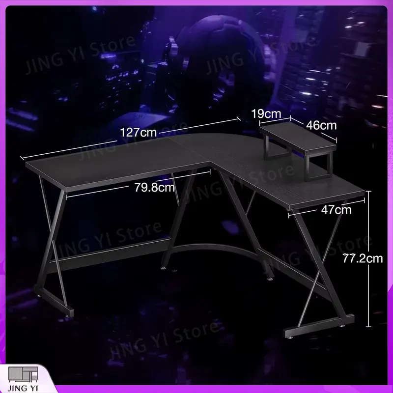 L Shaped Gaming Desk with Moni - L Shaped Desk Setup recension och pris