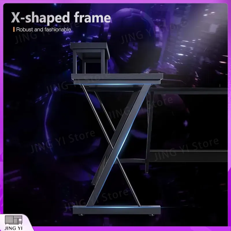 L Shaped Gaming Desk with Moni - L Shaped Desk Setup recension och pris