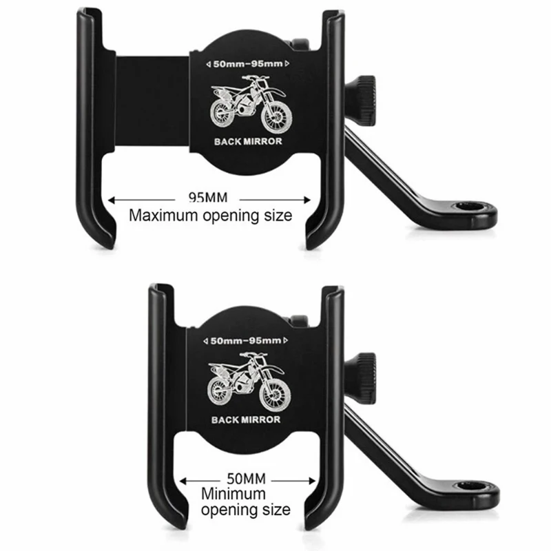 Aluminum Alloy Motorcycle Bicy - Dual Phone Holder recension och pris