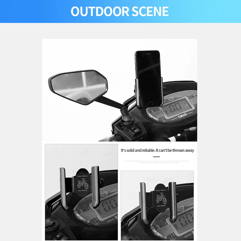 Aluminum Alloy Motorcycle Bicy - Dual Phone Holder recension och pris