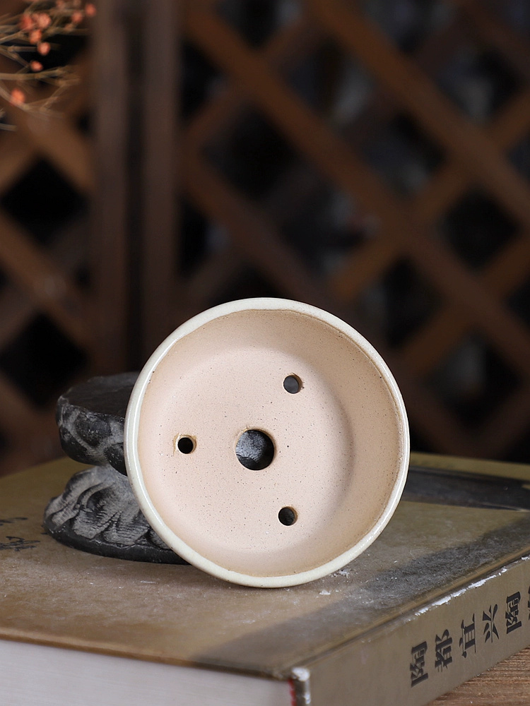 Porcelain Round Glazed Bonsai  - Desk Setup Green recension och pris