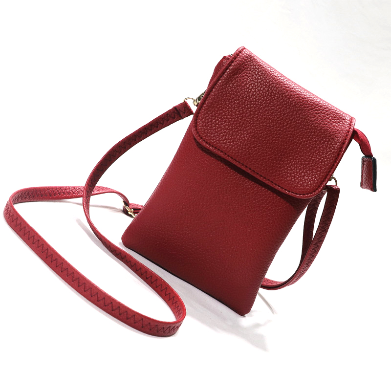 Women Leather Crossbody Phone  - Dual Phone Holder recension och pris