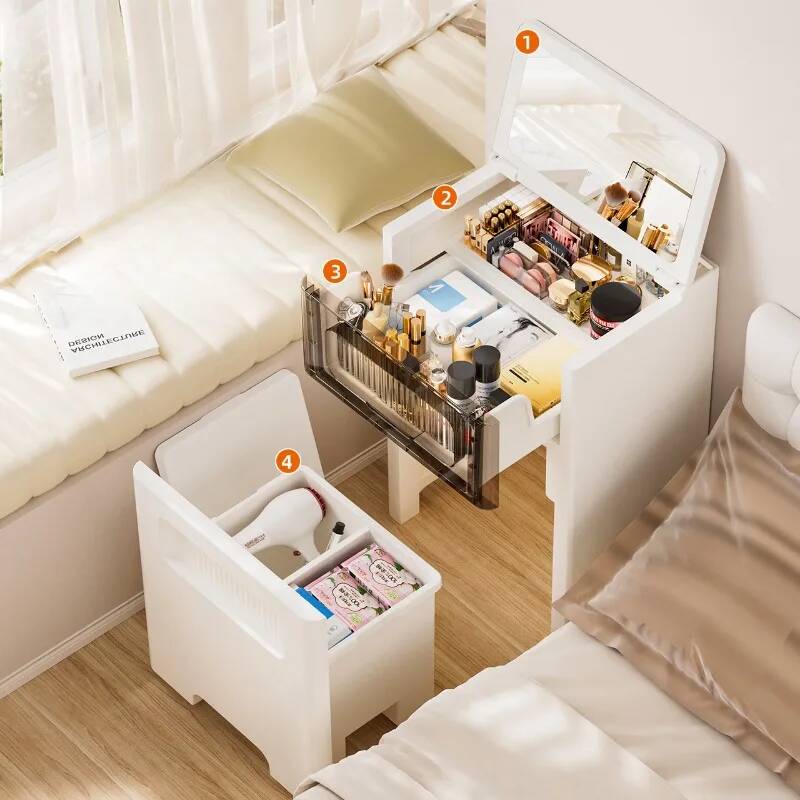 in 3 1 Vanity Dresser Desk wit - Desk Setup In Small Bedroom recension och pris