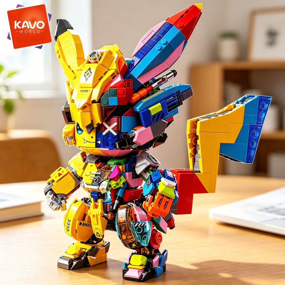 KAVOWORLD 1505PCS DIY Mecha Mo - Desk Setup Build recension och pris