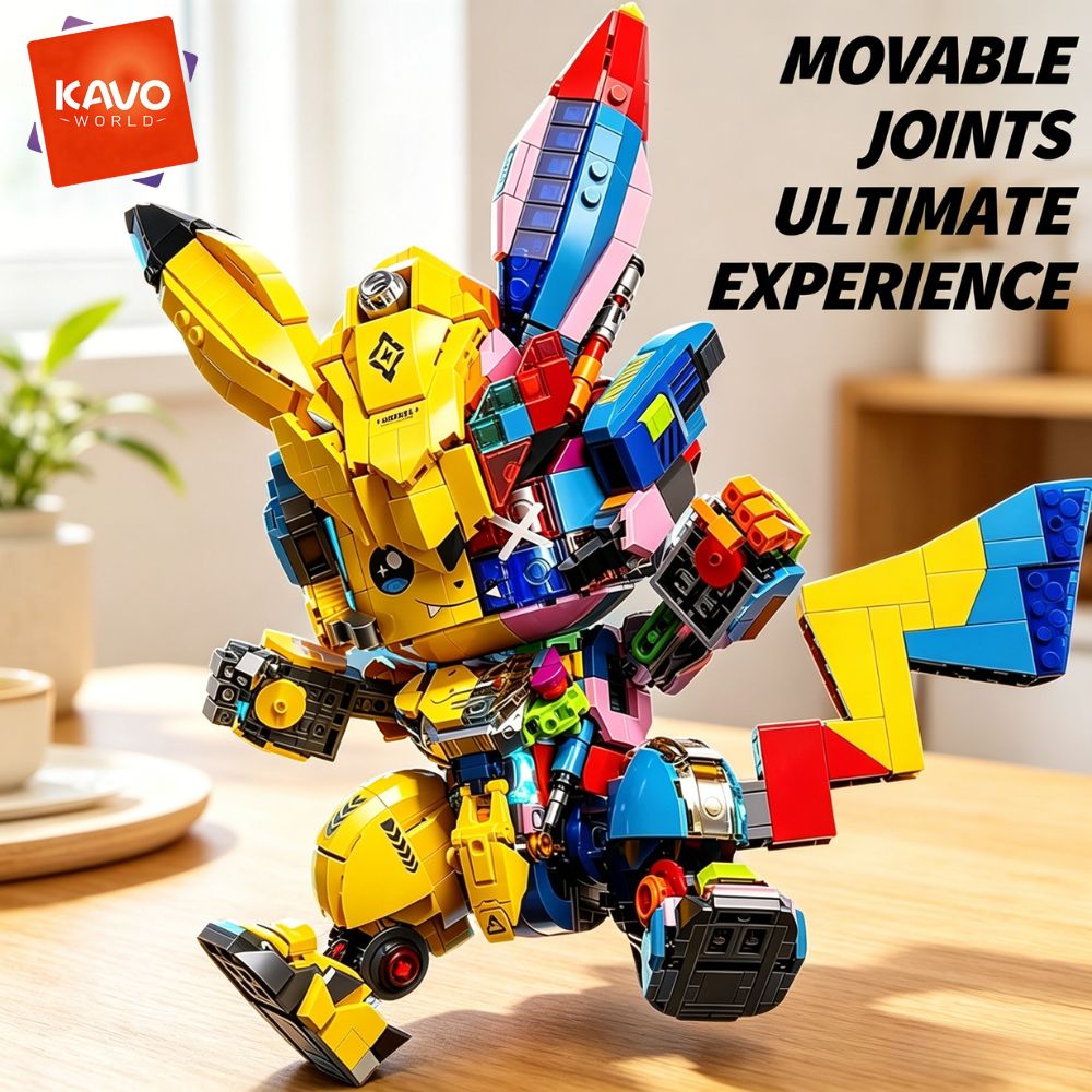 KAVOWORLD 1505PCS DIY Mecha Mo - Desk Setup Build recension och pris