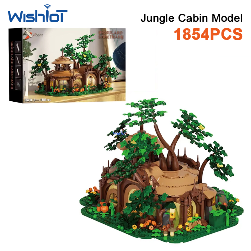1854pcs Light-up Forest Castle - Desk Setup Build recension och pris