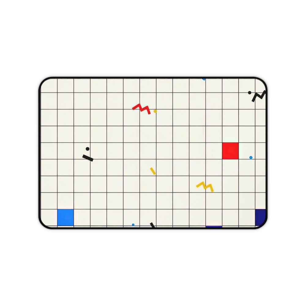 Retro Geometric Grid Desk Mat  - Desk Setup Art recension och pris