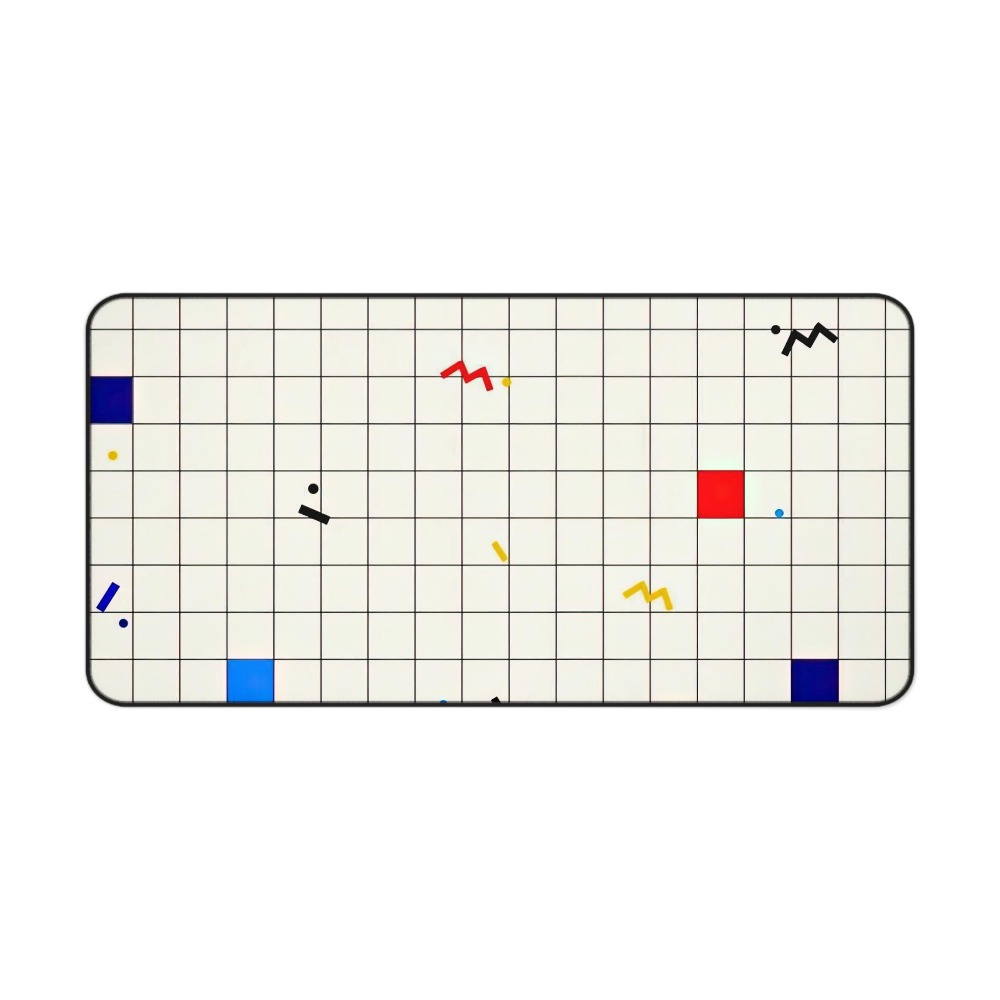 Retro Geometric Grid Desk Mat  - Desk Setup Art recension och pris