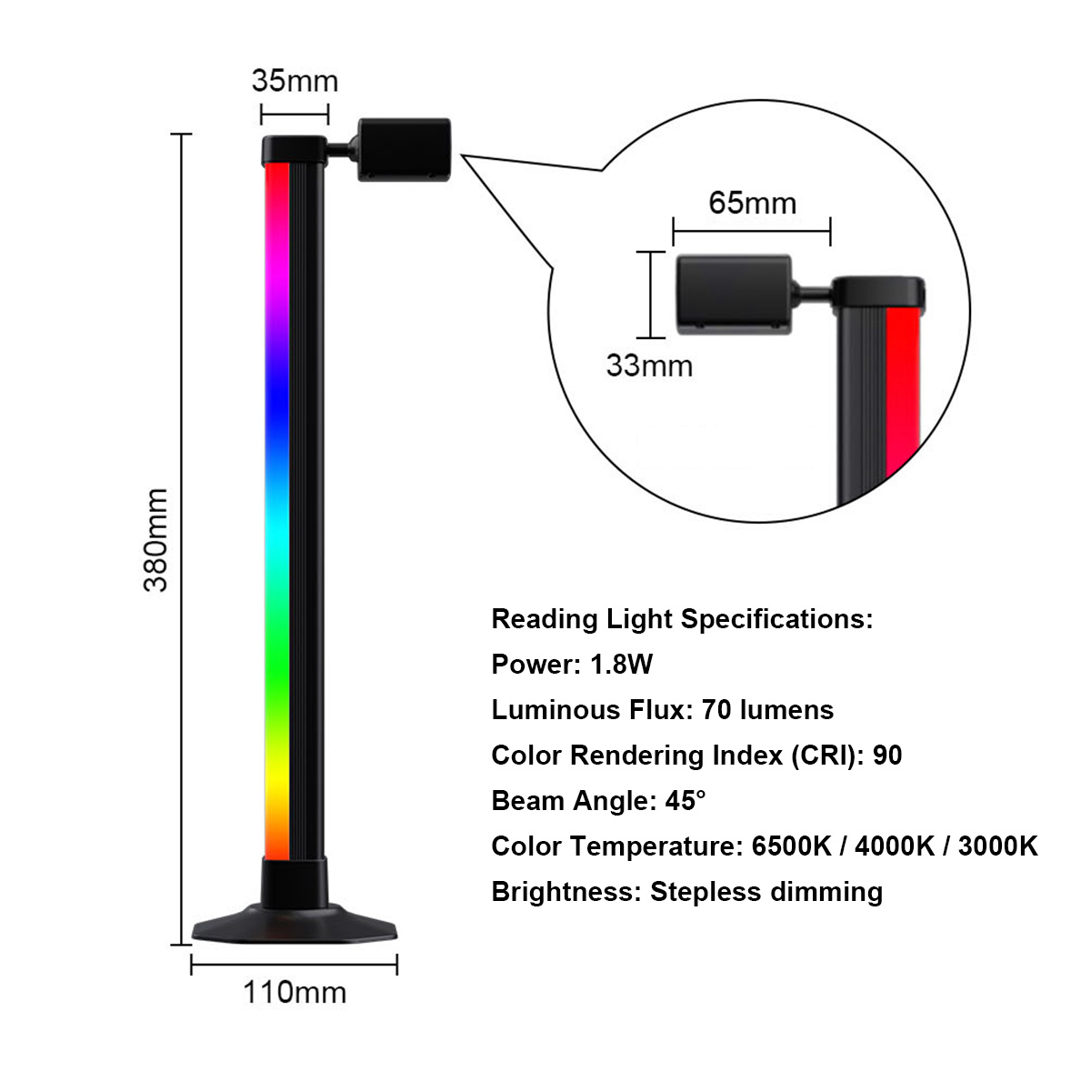 Smart Light Bar LED RGB Music  - Desk Setup Art recension och pris