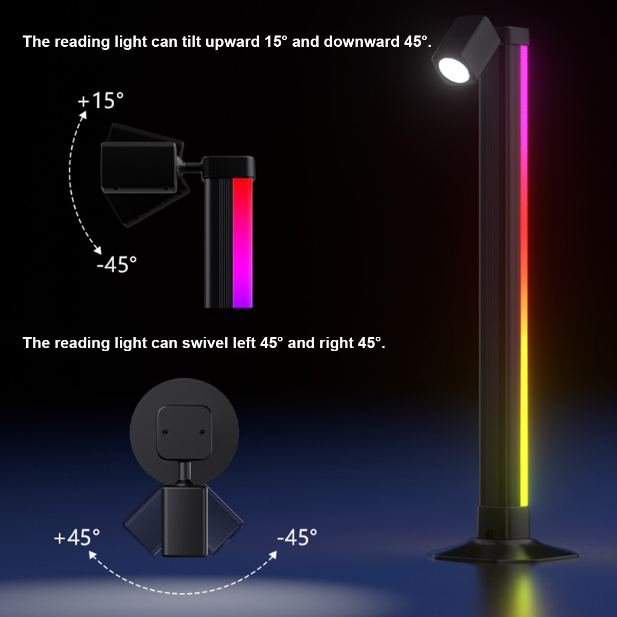 Smart Light Bar LED RGB Music  - Desk Setup Art recension och pris